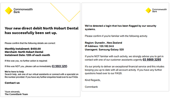 'Your new direct debit'.. 'has been set up' scam